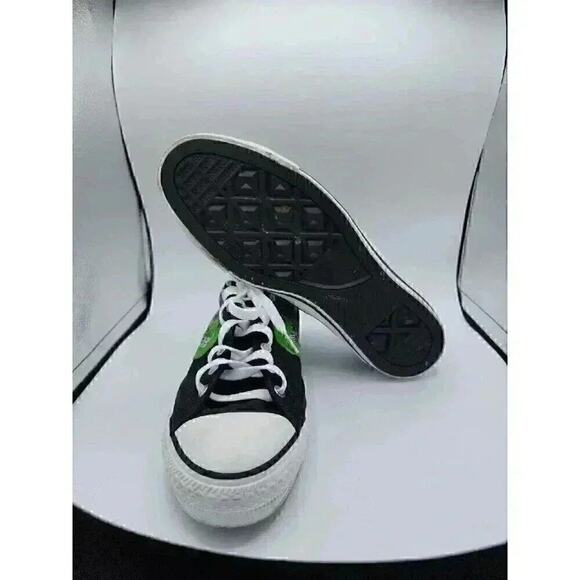 Converse Cons Graphic Print Mens Size 8.5 / Wmns 10.5 Black Green White 142992C - Picture 6 of 7